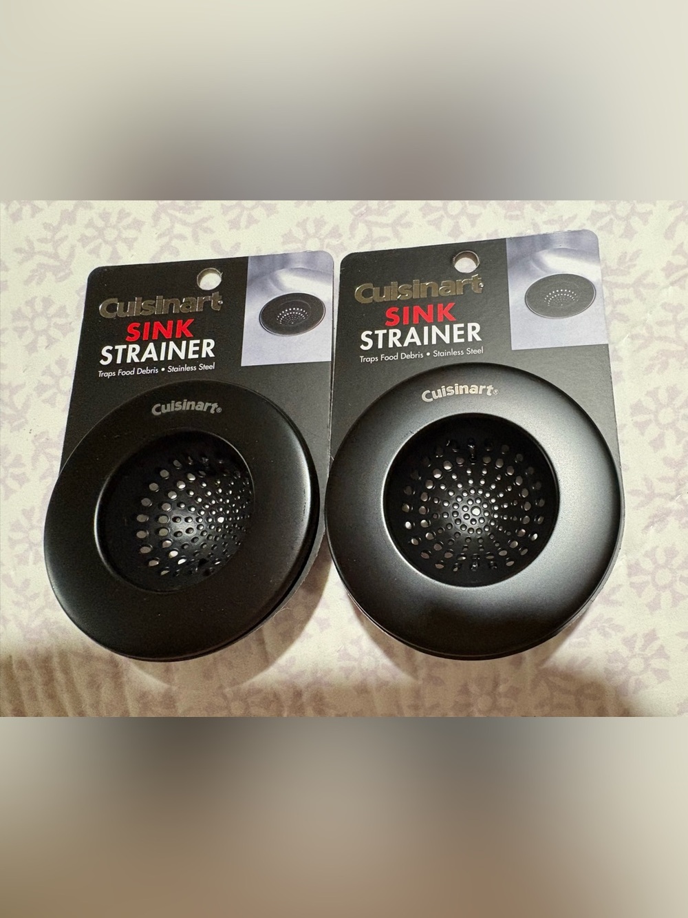 Cuisinart Black Sink Strainers - Pack of 2
